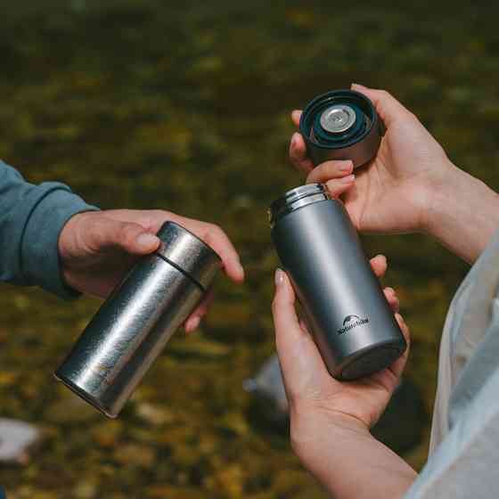 Термос Naturehike CNK2550CF017, титан, 0.2 л, светло-серый Киев