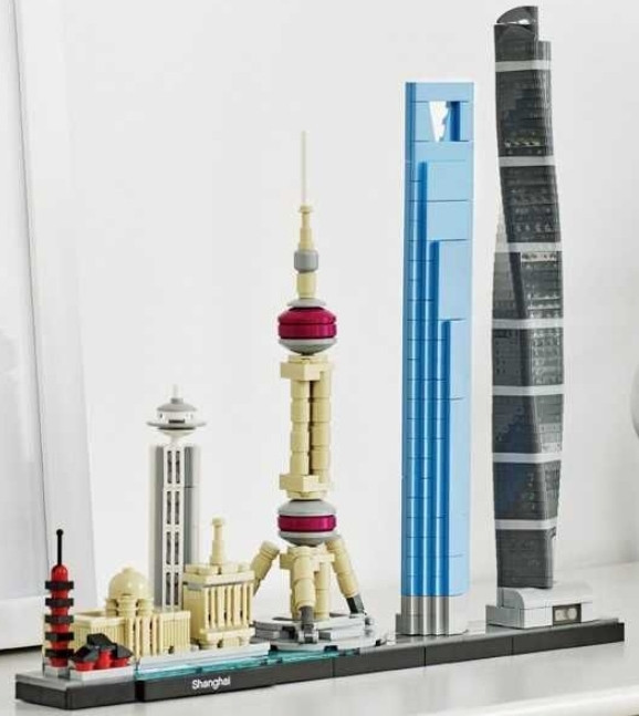 Повний Lego Architecture 21039 Skylines Shanghai Шанхай Архітектура. Київ - фото 1