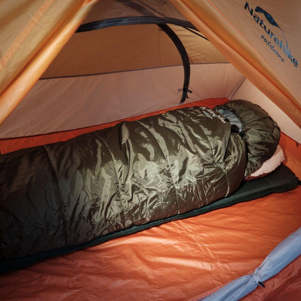 Спальник з капюшоном Naturehike U350 NH20MSD07, (1°C), правий, зелений Рівне - фото 10