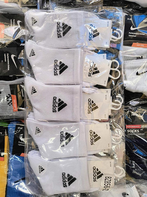 Жіночі шкарпетки набір 3 шт. середньої виситки бавовна Адідас ADS3 36-41 Київ - фото 3