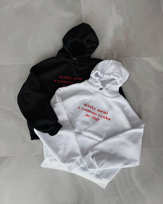 Женская стильная принтованная худи из трехнитки на флисе + манжеты измельченная Белый, 48/52 Одесса - изображение 3