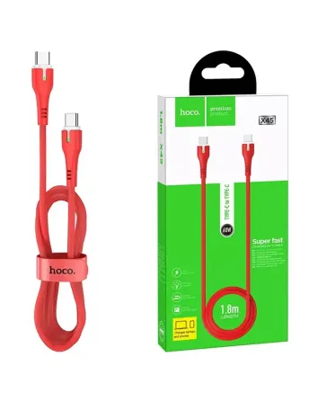 Кабель Type-C - Type-C Hoco X45 1.8 м, Quick Charge 3.0, максимальний струм 3 А, прямі роз'єми Київ