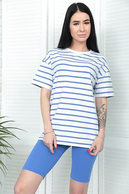 Костюм з велосипедками "Balance" оптом | Норма | Розпродаж моделі Джинс, 42-44 Київ - фото 3