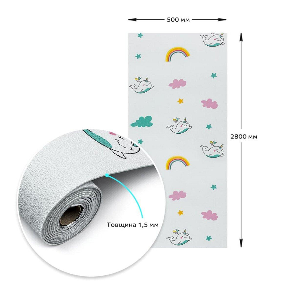 Обои самоклеющиеся 2800х500х1,5мм Единорожки (D) SW-00001946 Киев - изображение 8