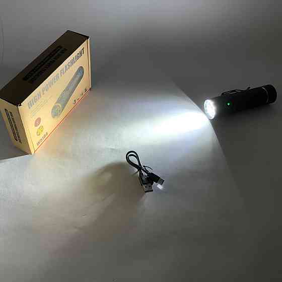 Фонарик светодиодный для туриста W5184-6XHP360, Перезаряжаемый ручной фонарь, Фонарь военный зсу YX-21 Львов