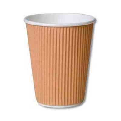 Стакани одноразові Romus Ripple гофровані бурі 350 мл 30 шт. (78955) Вінниця