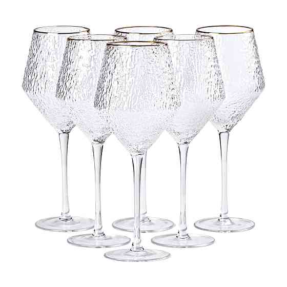 Набір келихів з тонкою ніжкою 6 штук по 600 мл HP-16-1 Коломия