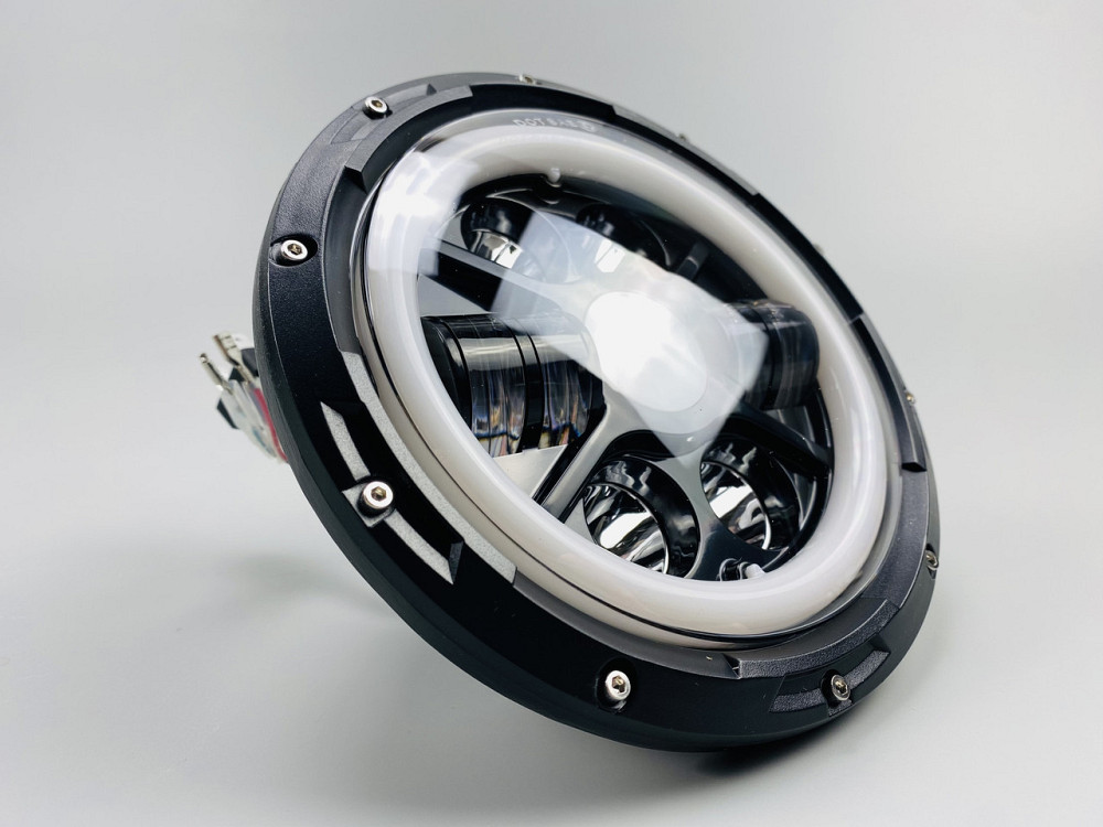 Світлодіодна фара кругла LED 65W лампа для модифікованого світла, Автомобільні світлодіодні фариУниверсальная Фара Головного Свет Мукачево - фото 4