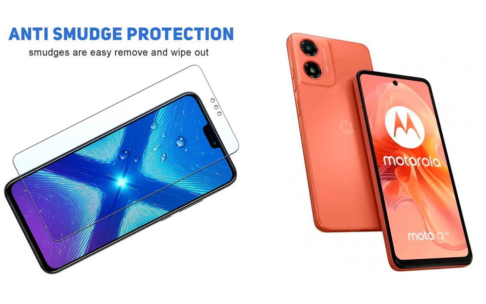 Защитное стекло NeoGlass для Motorola G04 – ультрапрозрачное и устойчивое Киев - изображение 3
