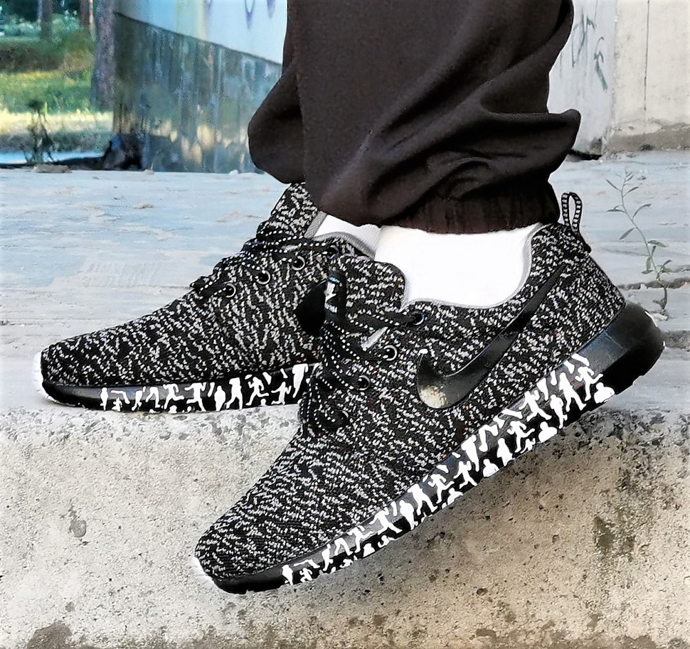 Кросівки Nike Сірі Чоловічі Найк Чорні Ткани (розміри: 41,42,43,44,45) Дніпро - фото 6