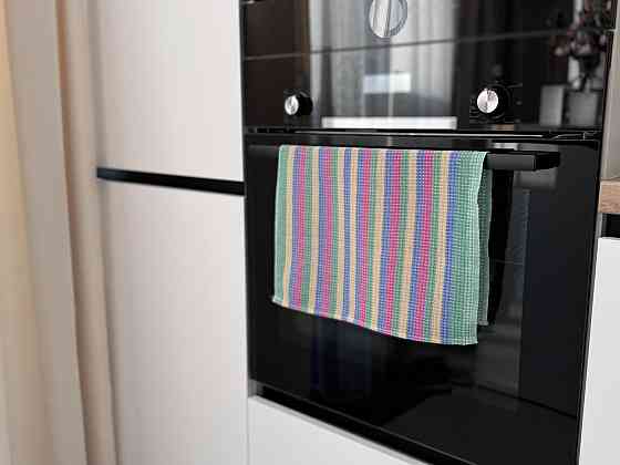 Укртекс Набір кухонних рушників вафельних Укртекс 3 шт 35х50 см різнокольорова смужка Киев