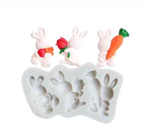 Молд силиконвый Заяц 157 на 92 мм серый Киев