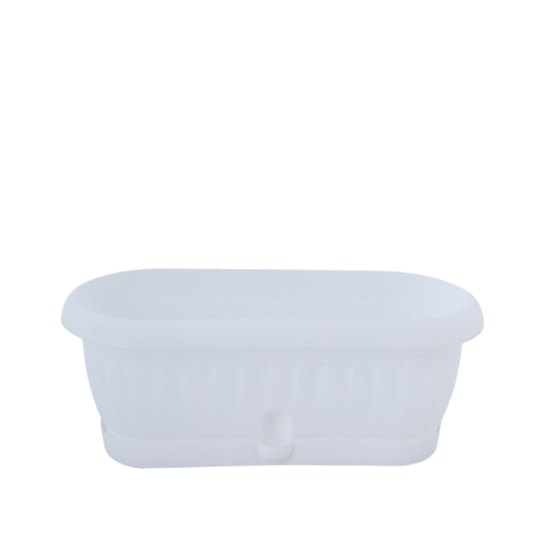 Вазон Терра кактусник з підставкою 31,5*11см білий Алеана Житомир - фото 1