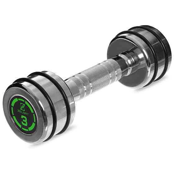 Гантель 3 кг хромированная Zelart-2622-3 Киев
