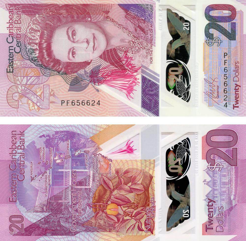 Карибські Острови 10 доларів 2019 UNC Східні Кариби Полтава - фото 1