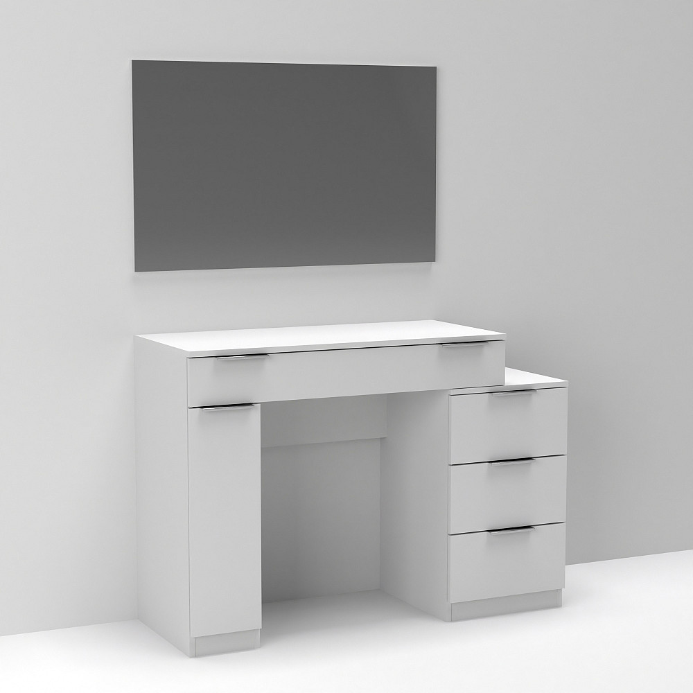 Стол туалетный Трюмо Кристалл, Белый, 1200/452/847 Львов - изображение 2