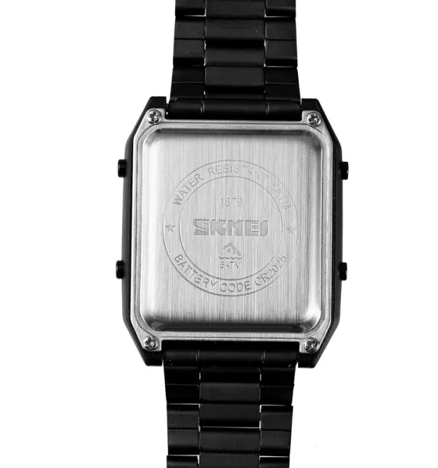 Чоловічий наручний годинник Skmei 1879 (Чорний з чорним) Київ - фото 8