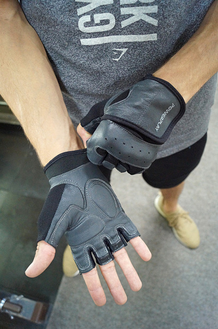 Рукавички для фітнесу PowerPlay 2229 Чорні L Каменское - изображение 8