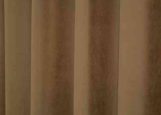Шторная ткань нубук однотонный, Турция, цвет светло-коричневый 1523ш Киев