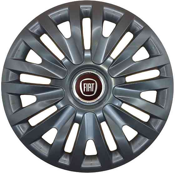 Автомобільні модельні ковпаки R15 SJS Fiat 313 4шт, чорні Київ