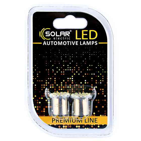 LED автолампа Solar 24V G18.5 BA15s 22SMD white, 2шт Київ