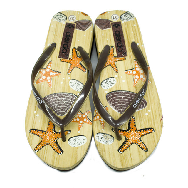 Вьетнамки купить платформа шлепанцы Морская звезда AIERDA (36,37,38,39,40,41)Коричневый W2506 41 Одесса - изображение 1