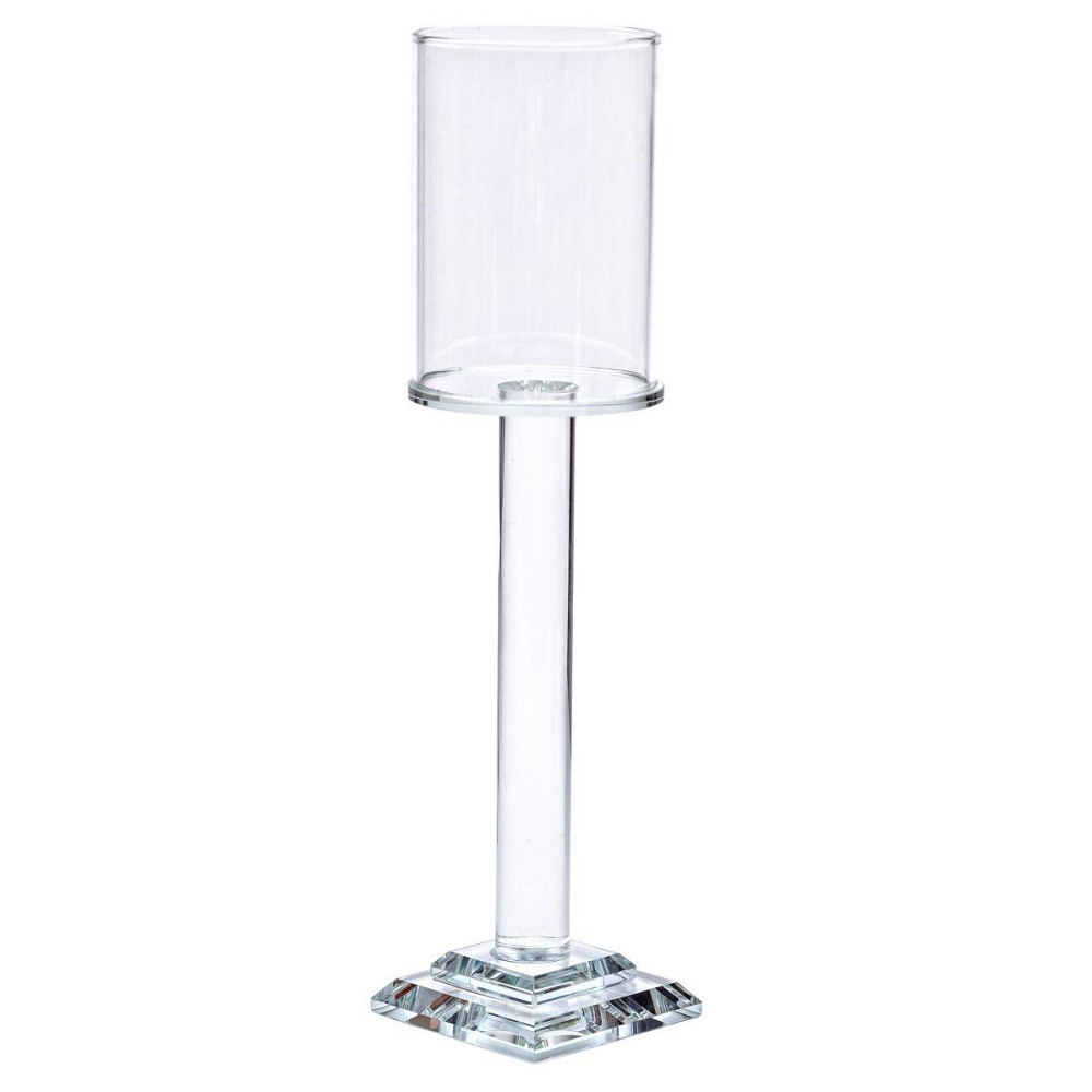 Декоративный стеклянный подсвечник на ножке 26 см Киев - изображение 4