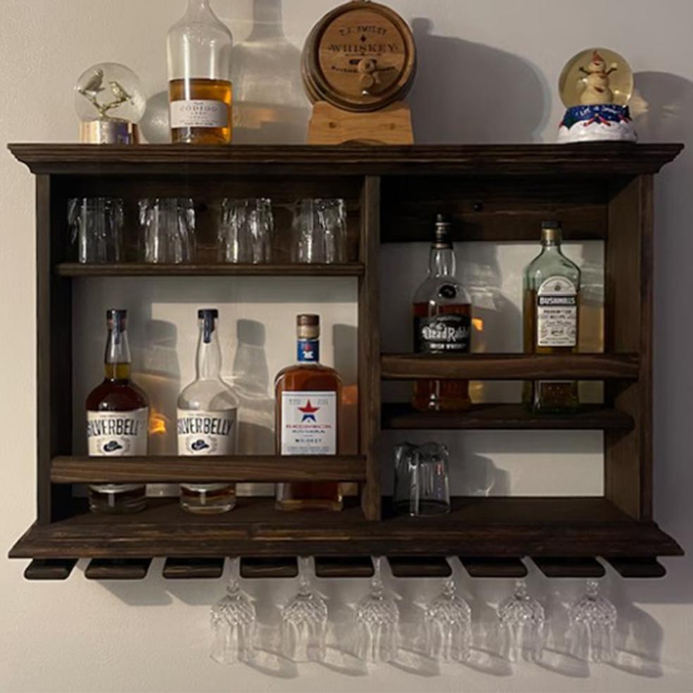 Настінна винна полиця "Сітара" кортадо Миколаїв - фото 1