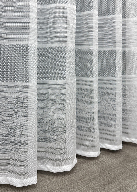 Тюль VR-Textil 1887т Lauren Жакард Білий 300х270 см (42-0840) Київ - фото 7