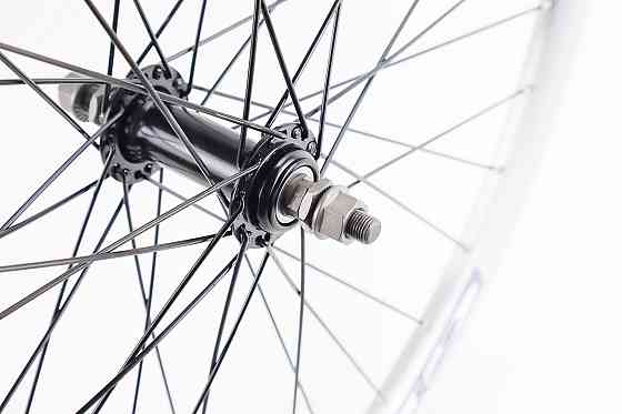 Колесо 26" переднє V-brake, обід "крапля" алюмінієвий, втулка 14Gx36H, сіре кріпл. гайка, "GRAVITY" Київ