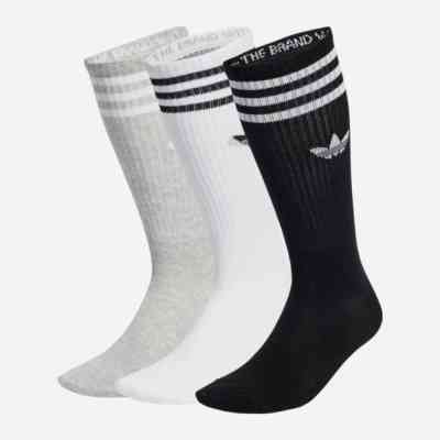 Шкарпетки Adidas High Crew Sock IU2653 білий, сірий, чорний S (37-39) (4066757431814) Вінниця