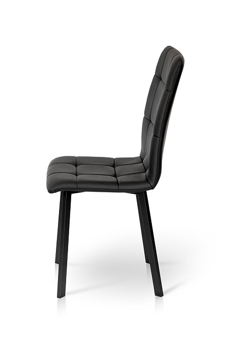 Стілець Трініті, метал чорний/ шкірзам чорний Днепр - изображение 3