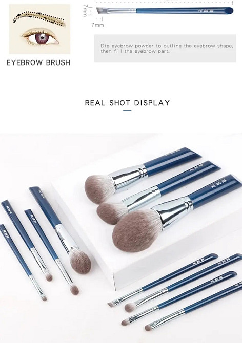 Набор кистей для макияжа из дерева и кукурузного волокна Киев - изображение 9