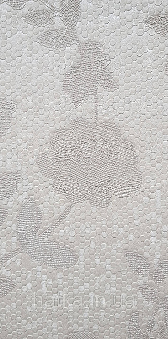 Шпалери вінілові на флізеліні AdaWall Signature1.06х10 квіти гілки листя структурне біле бежеві 3д Київ - фото 2