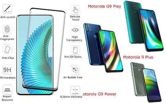 Защитное стекло HyperGlass Pro для Motorola G9 Play, 9 Plus, G9 Power – максимальная чувствительность и защита Киев