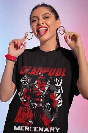 Футболка чоловіча з аніме принтом Суперхеро Біртхдай Суперхеро Гіфт оверсайз (S/M/L) Чорний AnimeJ1153 Дніпро