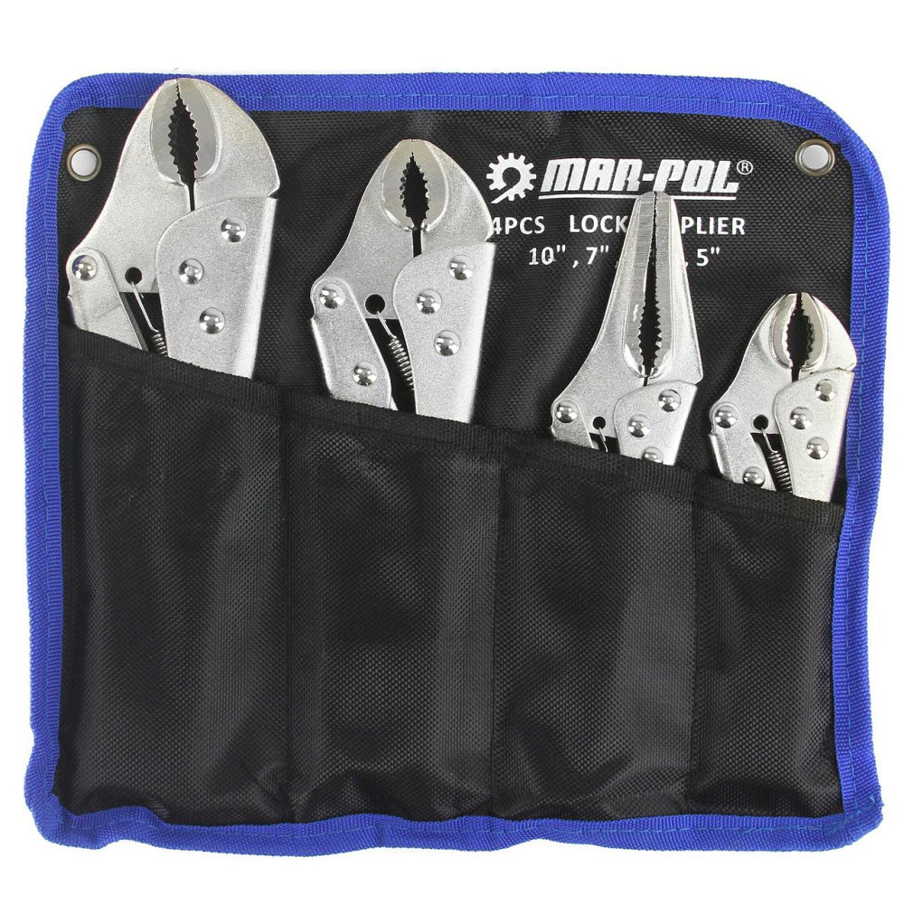 Клещи зажимные сварщика набор 4 шт с чехлом Mar-Pol (M49030) Нововолынск - изображение 2
