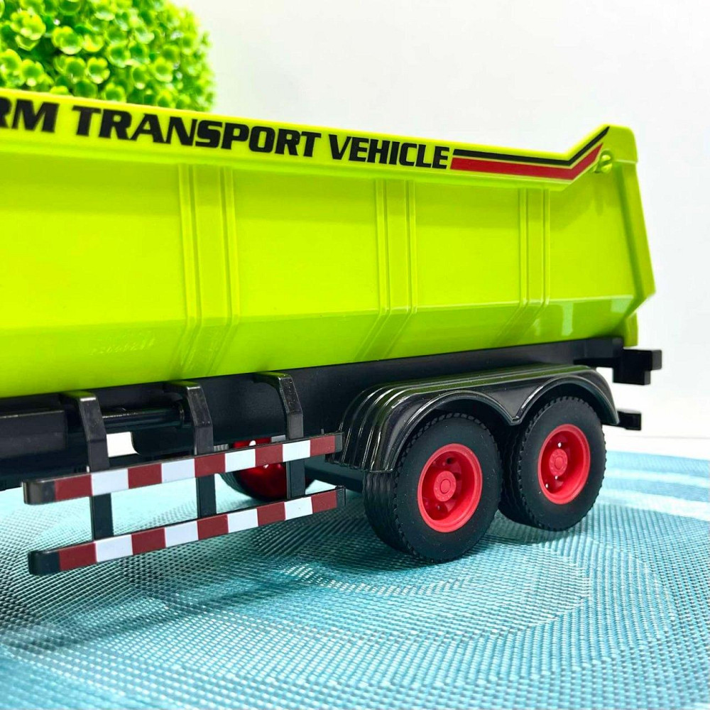 Трактор інерційний з причепом масштаб 1:14 гумові колеса світло звук Салатовий (99-55D) Чернігів - фото 9