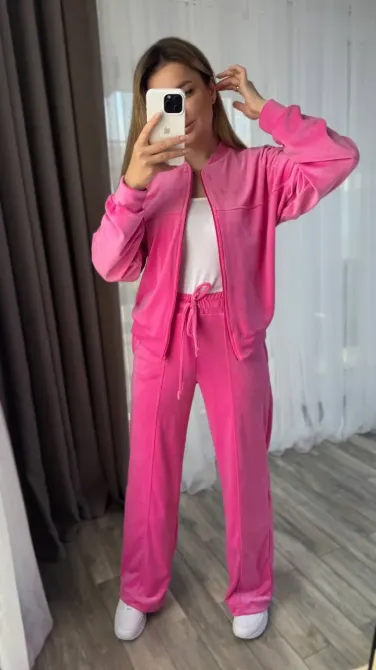 Женский велюровый костюм кофта на молнии и брюки женский велюровый костюм Одесса - изображение 15