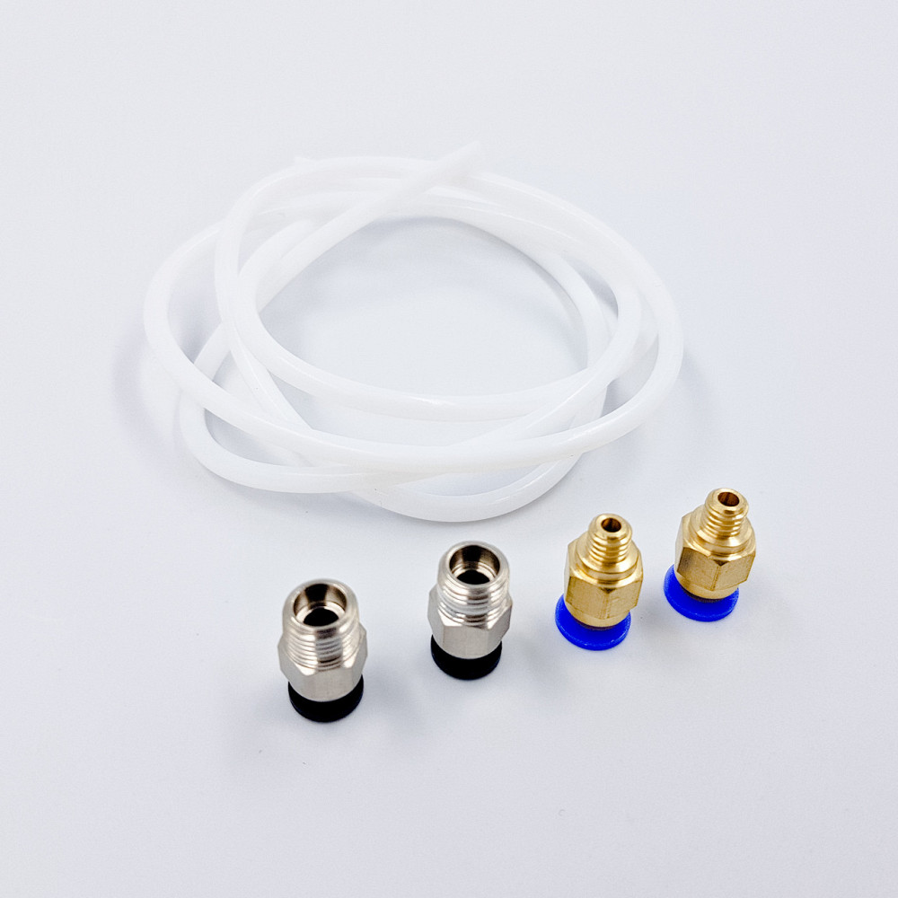 Тефлонова трубка Aokin для 3д принтера для нитки 1,75 мм + 2 фіттинга PC4-M6 + 2 фіттинга PC4-M10 Київ - фото 6