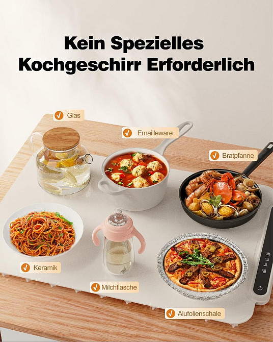 Подогреватель еды iTRUSOU EU-BW450-IA Желтый силиконовая плита 47×32 см портативная складная полноcпектр Киев - изображение 3