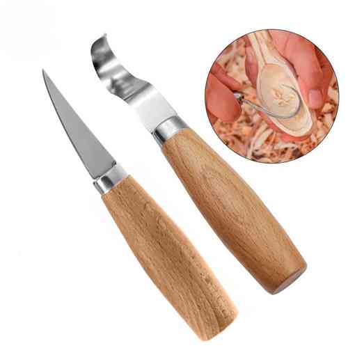 Набор стамесок 2шт для резьбы по дереву, вырезания ложки Винница