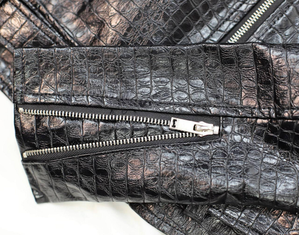 Куртка косуха жіноча весна/осінь Чорний 42 Харків - фото 4