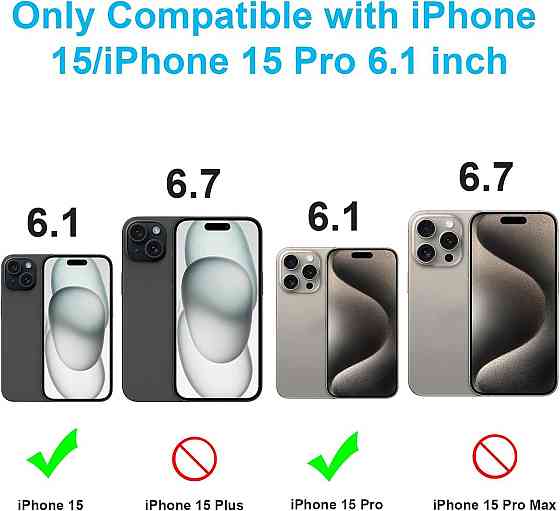Чехол-аккумулятор MIGAFEI для iPhone 15/15 Pro 6,1″, PowerBank 7000 мА·ч, зарядка 2-в-1, черный Киев
