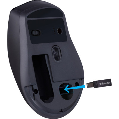 Мышка Defender Effect X MS-095 Wireless Black (52095) Винница - изображение 7