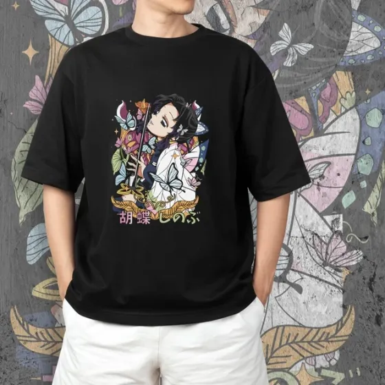 Футболка мужская с принтом Клинок, рассекающий демонов Шинобу Кочо 2 Размер 48 Anime0453 Днепр