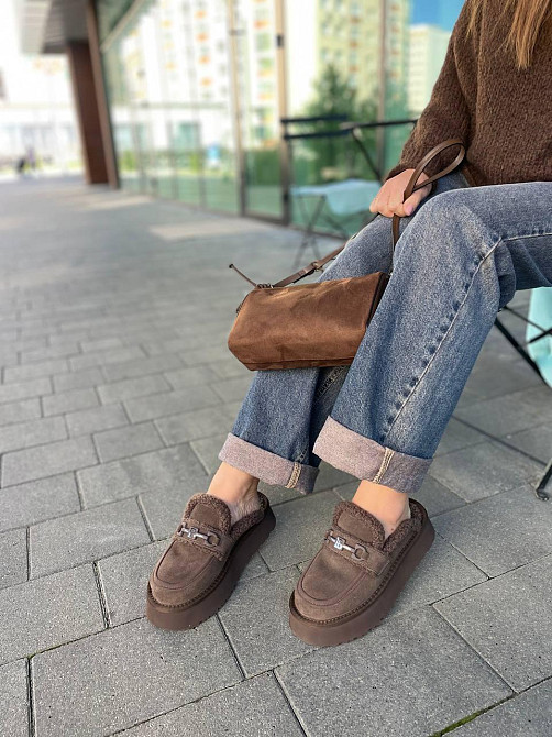 ITTS Угги жіночі ITTS -24 коричневі (зима, замша натуральна) (6042) Коломыя - изображение 5