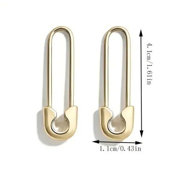 Золотистые серьги-булавки, минималистичные – пара 4,1 см Киев