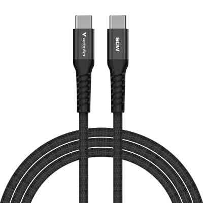 Дата кабель USB-C to USB-C 1.2m Magnetic 60W black Verbatim (31859) Винница