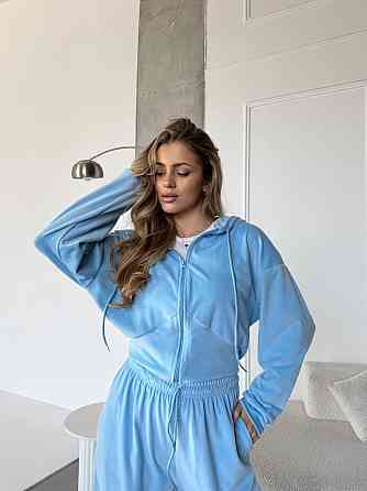 Жіночий повсякденний костюм двійка: кофта і штани велюр Одеса